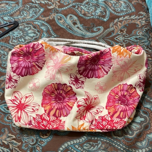 Women of Faith Floral Tote Bag with Pink and Orange Flowers - Picture 5 of 9